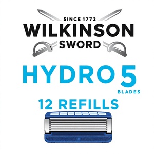 WILKINSON SWORD-Hydro 5 Skin Protection for Men | Hydrating <strong>Gel</strong> &amp; Precision Trimmer | Pack of 12 Shaver Heads - Product Image 3