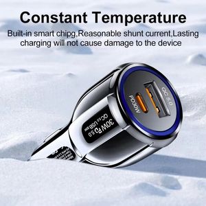 Chargeur de voiture 60W A+C QC5.0 à charge rapide, chargeur de voiture USB Type C PD, allume-cigare de voiture - Product Image 4