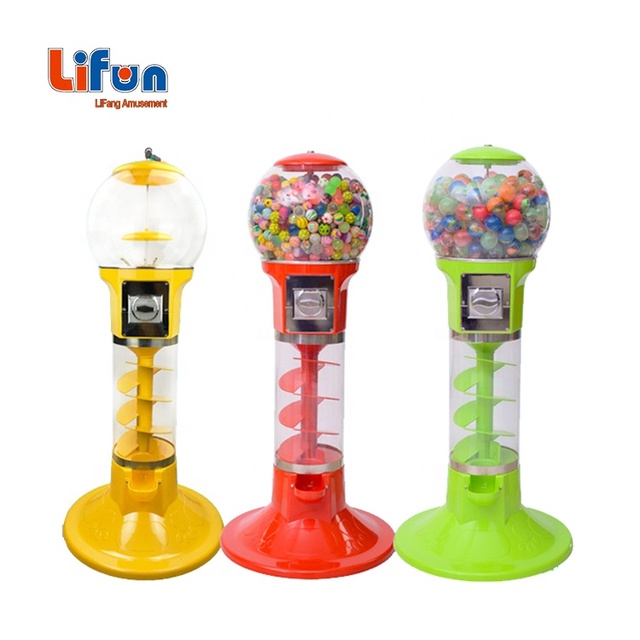 LIFUN Coin Operated Capsule Toys Gumball Vending Machine Candy Bouncing Ball Indoor Amusement Game for Sale