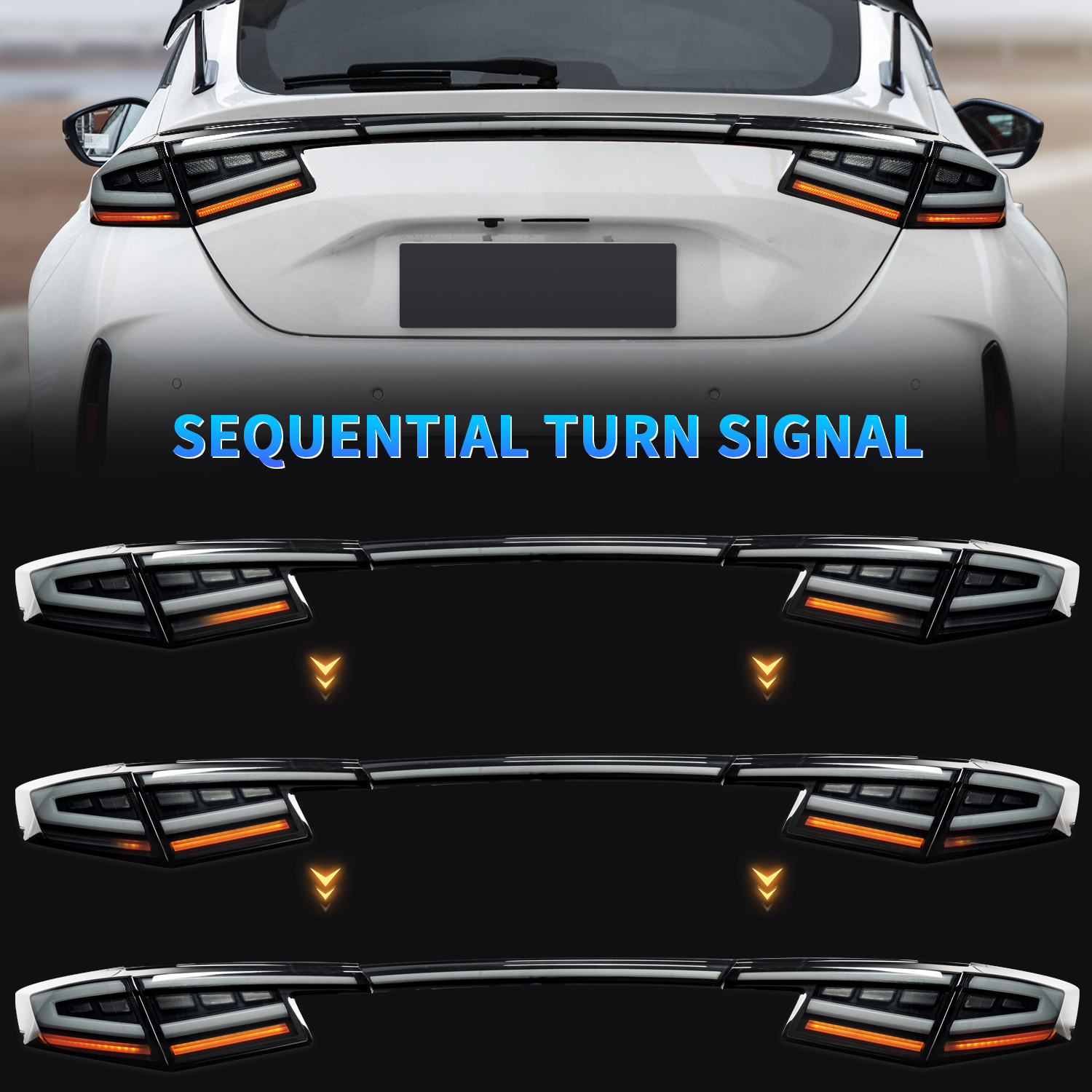 Archaic LED Tail Lights for 2022-2025 Civic Hatchback Type-r