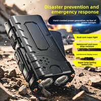 Linterna LED de Emergencia Impermeable con Generación de Energía por Presión Manual, Batería 18650, 350 Lúmenes, Distancia de Haz de 100-200m, Portátil