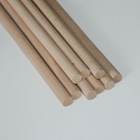 Le fabricant fournit des bâtons en bois de hêtre naturel ronds pour la fabrication de clous en bois personnalisés, bâtons en hêtre dur.