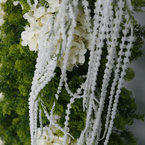 Arche <span class=keywords><strong>de</strong></span> mariage florale artificielle en soie, rose blanche et eucalyptus, taille personnalisée, rangée élégante <span class=keywords><strong>de</strong></span> fleurs <span class=keywords><strong>pour</strong></span> toile <span class=keywords><strong>de</strong></span> fond <span class=keywords><strong>de</strong></span> fête - Product Image 3