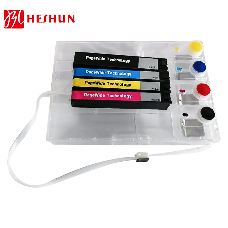 Heciss Ciss tankı 97U 981 981XL 981Y CISS PageWide kurumsal renk 556xh/556dn/MFP 586dn/586f/586z 650650dn/E55650