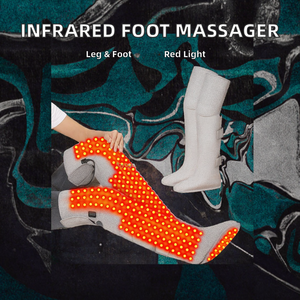 รองเท้าบู๊ตบำบัดด้วยแสงอินฟราเรดสีแดงสำหรับขาและเท้า เครื่องนวดเท้าไฟฟ้าแบบมีสายพร้อมระบบตั้งเวลาเพื่อบรรเทาอาการปวดเส้นประสาท - Product Image 2