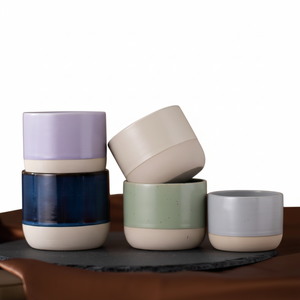 Customized Logo Luxury Eco-Friendly Ceramic Coffee <b>Mugs</b> Matte Beige Business <b>Gifts</b> 90ml/150ml/220ml No Handle Dishwasher Safe - Product Image 1