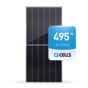 Panneaux solaires monocristallins Qcells All Black 475W 480W 490W 495W 500 Watt <span class=keywords><strong>Q</strong></span> PEAK <span class=keywords><strong>DUO</strong></span> G10 Module PV en stock en Allemagne - Product Image 1