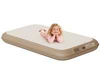 Matelas pneumatique moderne en TPU Drop Stitch, taille double, pompe intégrée, capacité de 1100 lb, portable pour le camping et l'usage domestique