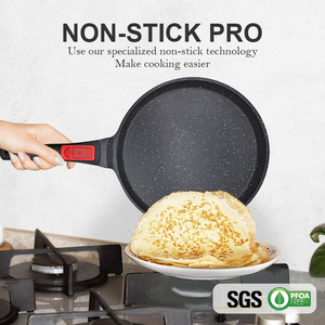 Poêle à crêpes en aluminium moulé de haute qualité, poêle à chapati, poêle à crêpes antiadhésive, poêle à tortillas avec poignée <span class=keywords><strong>amovible</strong></span> - Product Image 6
