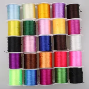 1Mm Wit Clear Onzichtbare Stretch Elastische Crystal Line Kralen Cord String Discussie Voor Sieraden Maken