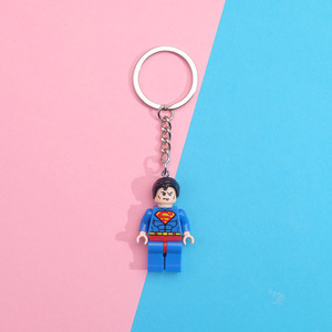 Sáng Tạo Dễ Thương Xây Dựng Khối PVC <span class=keywords><strong>Keychain</strong></span> Chúng Tôi Đội Tắm Unicorn Mặt Dây Chuyền Nhỏ Bán Buôn Thương Mại Nước Ngoài Quà Tặng - Product Image 5