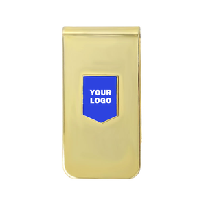 खुश उपहार उच्च गुणवत्ता वाली प्राचीन चांदी मनी क्लिप पुरुषों के लिए तामचीनी धातु क्लिप लोगो के साथ - Product Image 4