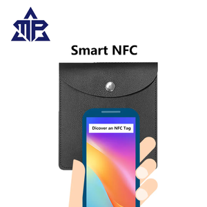 Pochette en PU recyclé écologique avec NFC et gravure laser pour rangement de câbles, organiseur de voyage, cadeau d'affaires personnalisable - Product Image 4