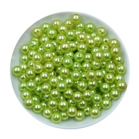 Perles rondes en ABS rouge cramoisi avec trou, perles en vrac pour la personnalisation de vêtements de mode, fourniture en gros par l'usine B2B