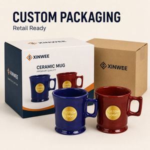Taza de Cerámica Personalizada para Regalo Corporativo con Logotipo de Cobre, Taza de Café de Porcelana del Proveedor para Promociones Empresariales - Product Image 4