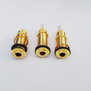 Conector Jack de Extremo de Cable, Material de Cobre, para Guitarra Acústica y Eléctrica, 6.35mm, 1/4 de Pulgada, Salida Estéreo - Product Image 1