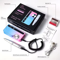 Nouvelle Machine Professionnelle Portable Électrique pour Polissage d'Ongles 2026, 45000 tr/min, Sans Fil, Outil en Acier avec Manucure Gel V7