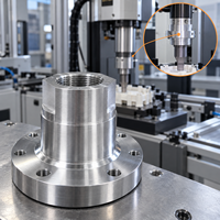 Support de sonotrode en aluminium 7075 CNC personnalisé pour l'automatisation de la soudure
