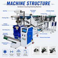 Machine d'emballage et de comptage automatique verticale industrielle pour petites pièces, clous, vis, fixations et quincaillerie