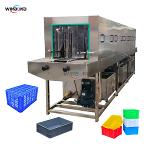 Industrielle Tablett waschmaschine Automatische Waschmaschine Fabrik preis Kisten waschmaschine - Product Image 3