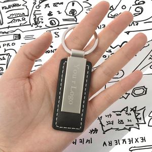 Factory Wholesale PU Leather <b>Keychain</b> with <b>Personalized</b> LOGO Luxury Accessory for Car Brand Promotion Customized Keyring - Product Image 3
