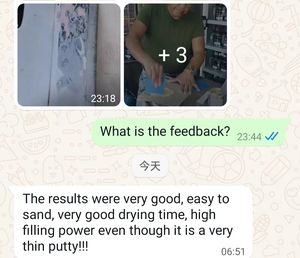 Gelb/WeiB, Schnelltrocknender 2k-polote-autospachtel, Leichte Spachtelmasse Fur Die Autoreparatur, Premiumqualitat - Product Image 5