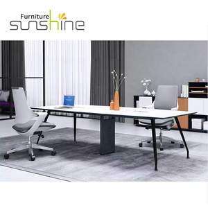 ชุดโต๊ะเฟอร์นิเจอร์สำนักงานแบบแยกส่วนโต๊ะแบบเปิดพื้นที่ทำงานทันสมัยสำหรับเวิร์กสเตชันสำเร็จรูปในสำนักงาน - Product Image 4