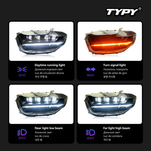 Conversión de faros delanteros TYPY para Toyota Highlander 2007-2011 a lentes láser, luces diurnas LED e intermitentes secuenciales - Product Image 3