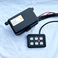 Panel de interruptor de protección contra sobrecarga RGB de 6 bandas, interruptor basculante impermeable de 12V y 24V para coche, camión, marino, fácil instalación