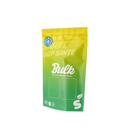 Sachet d'emballage personnalisé imprimé directement de l'usine, pochette verticale refermable à fermeture éclair en plastique pour poudre de complément alimentaire