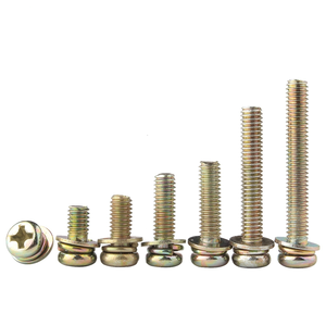 <span class=keywords><strong>Testa</strong></span> a sfera rotonda ad incasso in nichel con tre viti combinate bullone Phillips con doppia rondella Pad M2 M2, 5 M3 M4 M5 M6 M8 - Product Image 5