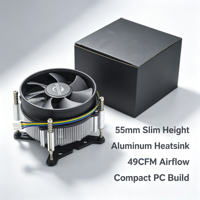 Refroidisseurs de CPU S35-90BB de 90mm avec dissipateur thermique en aluminium compatibles avec les processeurs LGA1700 ou LGA115X
