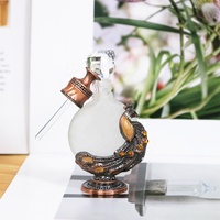 10ml moyen-orient arabe dubaï populaire métal paon bouteille de parfum huile essentielle rechargeable Attar bouteilles sortie d'usine #896S