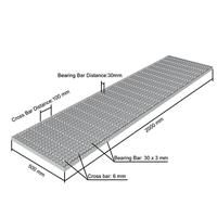 Panneaux de passerelle en acier galvanisé à haute capacité de charge, passerelle en acier industriel pour plateforme et passerelle de chantier