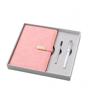Set de Regalo de Cuaderno A5 de Cuero PU Personalizado, Set de Cuaderno y Bolígrafo Promocional al por Mayor para Negocios, Diario Corporativo para Regalo - Product Image 2