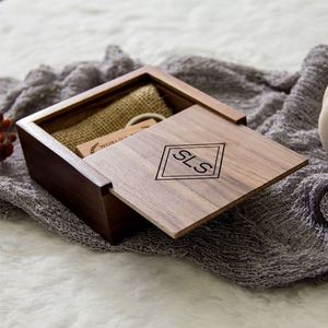 Custom <b>Small</b> Wooden Picture Gift <b>Box</b> <b>with</b> Sliding <b>Lid</b> Solid Pine Keepsake and Gift <b>Box</b> Handcrafted Compact Storage Solution - Product Image 2