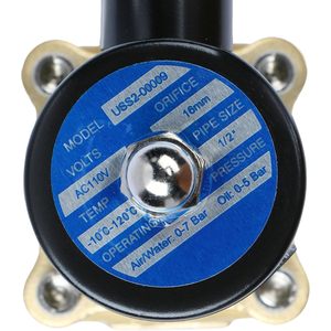 EE. UU. Válvula solenoide de latón sólido de 1/2 pulgada 110 VCA N.C. para gas, aire y combustible - Product Image 4