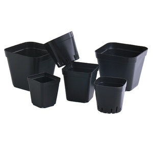 Small flowerpot black seedling pots Plastic plant seed starter nursery flower pot