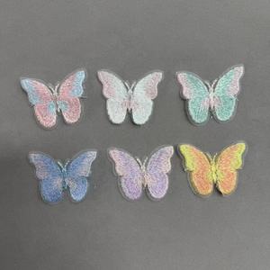 ZSY Export Parche Bordado de Mariposa de Alta Calidad para Computadora, Personalizable, con <span class=keywords><strong>Agujeros</strong></span> para Apliques - Product Image 1