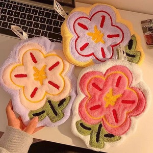 Toalla de Mano Kawaii con Diseño de Animal de Dibujos Animados, Toalla de Lavado de Manos Colgante, Gruesa, Absorbente, Suave, de Algodón y Felpa de Coral - Product Image 6