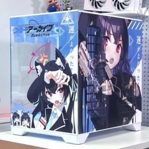 Màu Xanh Lưu Trữ Kuromi Serika Tùy Chỉnh Giữa Tháp Chơi Game <span class=keywords><strong>PC</strong></span> Trường Hợp Matx Micro Bàn Với Kính Cường Lực Và Máy Tính Để Bàn Trường Hợp - Product Image 3