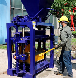 新型小型家庭用振動式砂灰エンジンモーターギアボックスPLC粘土型枠、セメント中空コンクリート製造用、家庭用 - Product Image 3