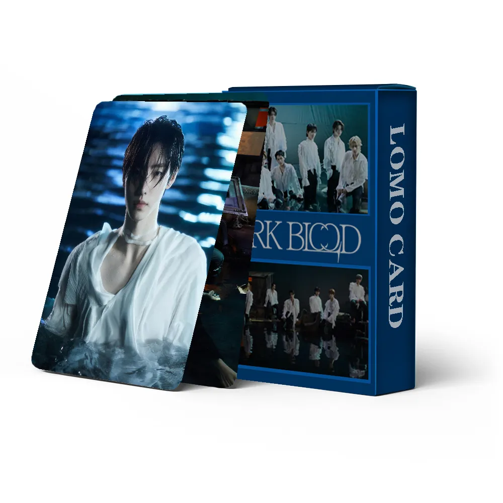 E kpop 55pcs Foto karte DARK BLOOD Lomo Karte für HEESEUNG JAY JAKE SUNGHOON SUNOO JUNGWON NI-KII