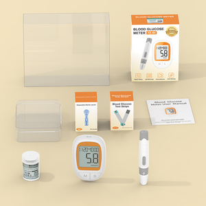 Glucomètre portable à grand écran, réglage automatique du code, mesure précise, alimenté par piles sèches, pour la gestion du diabète - Product Image 3