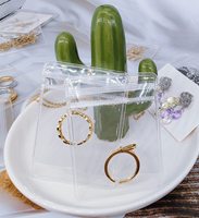 Pochette transparente en PVC avec fermeture éclair, petit sac en plastique avec curseur pour l'emballage et le rangement de cosmétiques, bijoux, boucles d'oreilles et colliers (vente en gros)