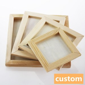 Tự nhiên trống khung gỗ <span class=keywords><strong>Canvas</strong></span> bảng điều chỉnh khung dấu hiệu sơn chưa hoàn thành DIY Khay Gỗ Thủ Công Đồ chơi vẽ nghệ thuật thiết lập hộp - Product Image 6