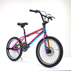 Vélo <span class=keywords><strong>BMX</strong></span> 20 pouces à petites roues, cadre en acier carbone, vélo de sport pour adulte, <span class=keywords><strong>freestyle</strong></span>, course à une vitesse avec freins à double disque - Product Image 1