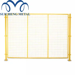 Mạ kẽm/PVC tráng hàn khung kim loại xây dựng trang web dây lưới hàng rào Bảng điều chỉnh để bán