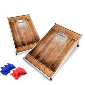 Factory Wholesale Customer Design <strong>Bean</strong> <strong>Bag</strong> Toss Game Cornhole Game Set MDF Aluminum <strong>Corn</strong> <strong>Hole</strong> Boards with Carry <strong>Bag</strong> - Product Image 1