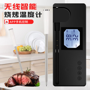 เครื่องวัดอุณหภูมิบาร์บีคิวไร้สายอัจฉริยะ TMP109 ทำจากสแตนเลส พร้อมควบคุมผ่านแอปพลิเคชันดูข้อมูลแบบเรียลไทม์ - Product Image 2